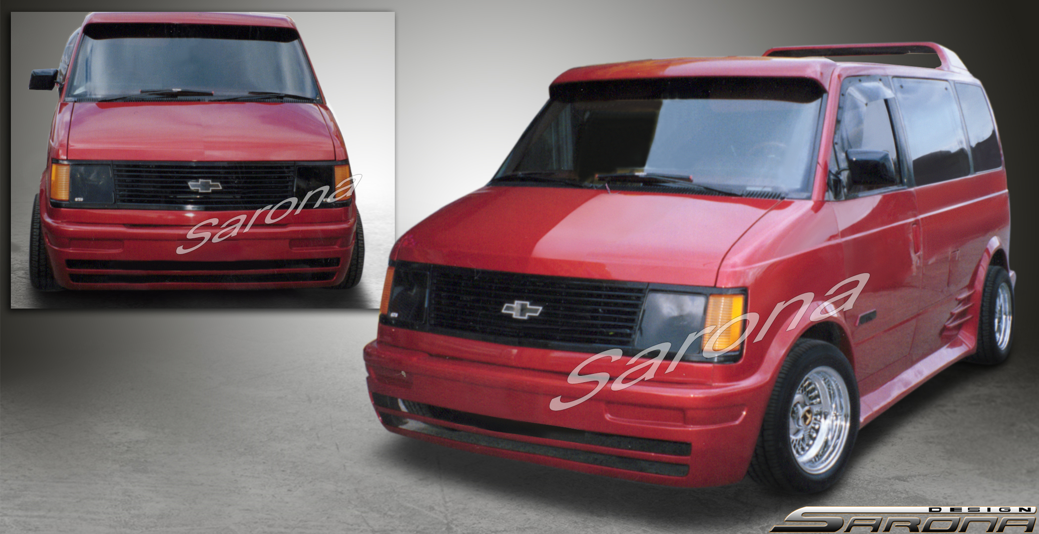 Custom Chevy Astro  Mini Van Sun Visor (1984 - 2004) - $370.00 (Part #CH-008-SV)
